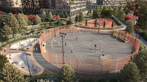 Парк на все времена: в ЖК «МЫС» спроектирована оригинальная всесезонная зона отдыха на свежем воздухе